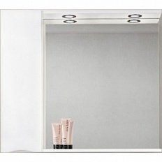 Зеркальный шкаф с подсветкой Belbagno MARINO-SPC-900/750-1A-BL-P Bianco Lucido