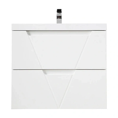 Тумба под раковину подвесная BelBagno Vittoria 70 см bianco lucido - фото 4