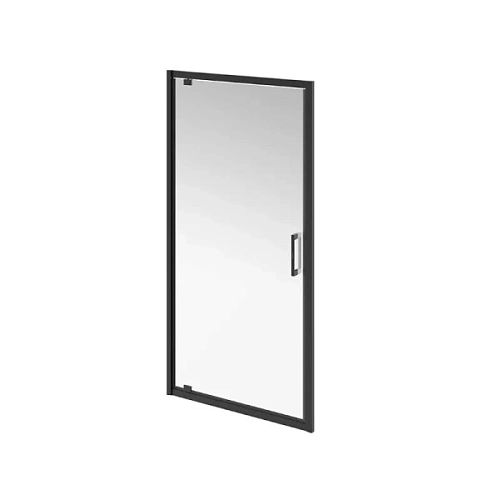 Душевая дверь в нишу Kerama Marazzi Vetro 100 см профиль черный - фото 5