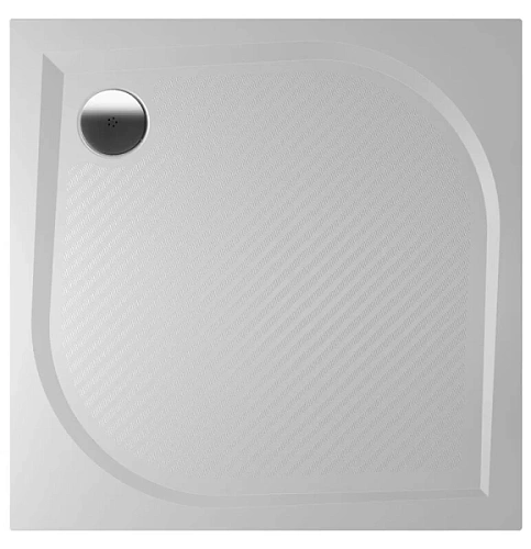Душевой поддон из литьевого мрамора белый с сифоном Riho Kolping DB20 80x80 см - фото 1