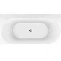 Ванна акриловая Allen Brau Priority 4, 170 х 78 см, слив-перелив в комплекте, левосторонняя, белая матовая, 139778A-MW Matt White, 2.31004.21A