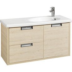 Тумба с раковиной подвесная Roca Etna 857302 100 см с двумя ящиками и дверкой