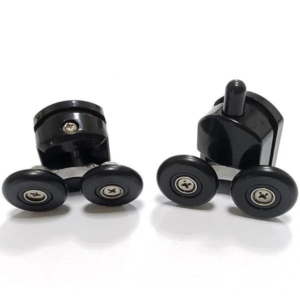 Душевой уголок Abber Schwarzer Diamant 140x85 см профиль черный AG30140BH-S85B-S85B (детальная фотография), стеклянные, пристенные, без поддона