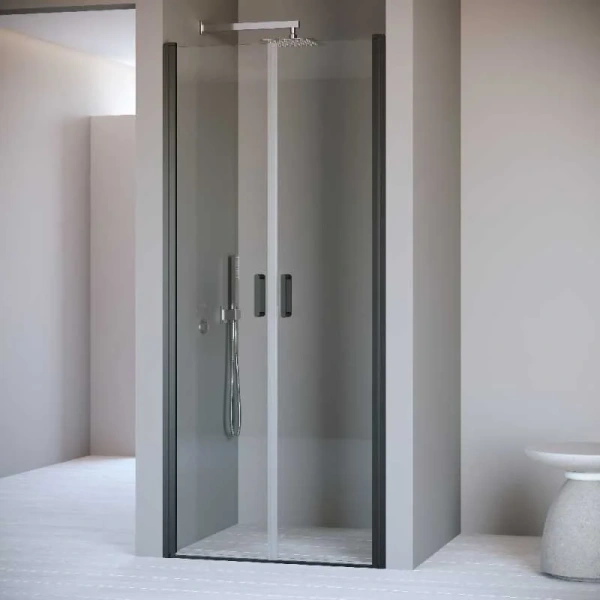 Душевая дверь в нишу RGW Passage PA-104-B 90 см профиль черный, стекло прозрачное 060810409-14 (детальная фотография)