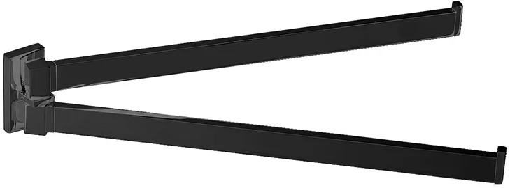 Полотенцедержатель Colombo Look черный матовый В1612.NM (детальная фотография)