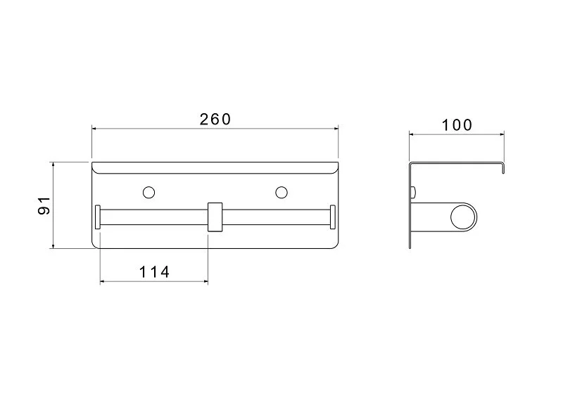 Бумагодержатель Акватек Оберон золото шлифованное AQ4909BG (детальная фотография), современные, hi-tech