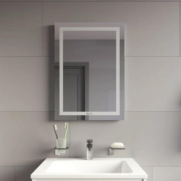 Зеркало с подсветкой IDDIS Zodiac 50 см прямоугольное ZOD50T0i98 (детальная фотография), современные, hi-tech