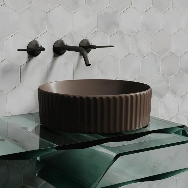 Раковина Ceramica Nova Element 36 см темно-коричневая CN6057MDB (детальная фотография), другие