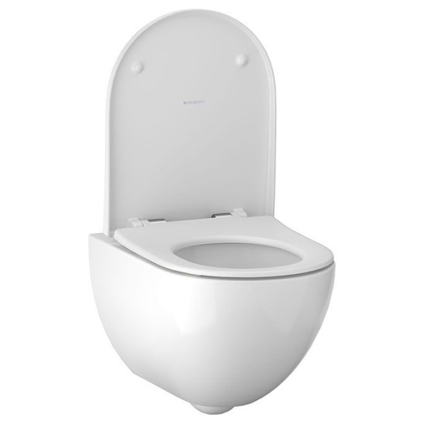 Унитаз с инсталляцией Geberit Acanto безободковый 500.128.21.A (детальная фотография), по запросу