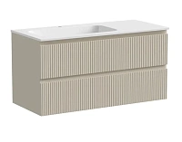 Тумба под раковину подвесная Sancos Snob T 100 см левая, beige soft
