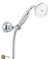 Душевой набор Emmevi лейка, шланг, крепеж бронза