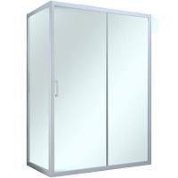 Душевой уголок профиль белый стекло прозрачное Vegas-glass