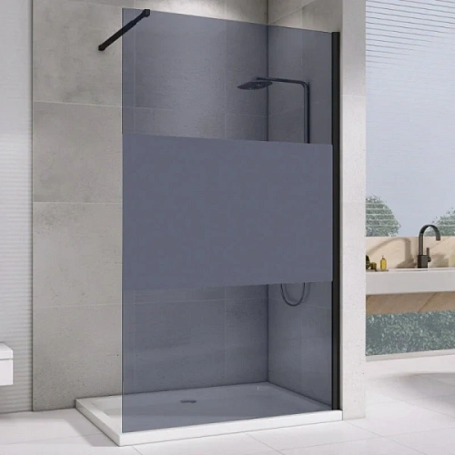 Душевая перегородка Abber Immer Offen 120 см стекло прозрачное - фото 1