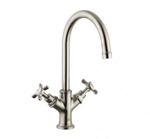 Смеситель для раковины шлифованный никель Axor Montreux - фото 2