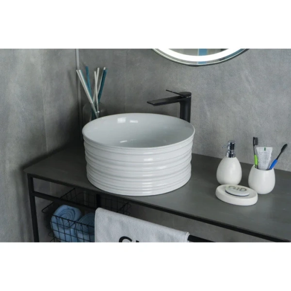 Раковина GID Esfera W969 41 см белая 51174 (детальная фотография), керамические