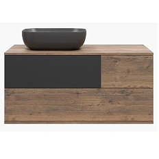 Тумба с раковиной подвесная Misty Коломбо 100 П-Кол-01100-074П с двумя ящиками