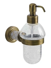 Дозатор для мыла Boheme Murano декор белый