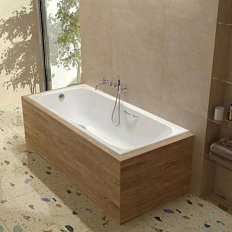 Ванна чугунная Wotte с отверстиями для ручек