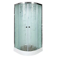 Душевая кабина Deto EM 100x100 см с крышей