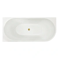 Ванна акриловая Royal Bath Nero RB710300L-GD/RB710300R-GD, 150 x 75 см, левая/правая, цвет белый