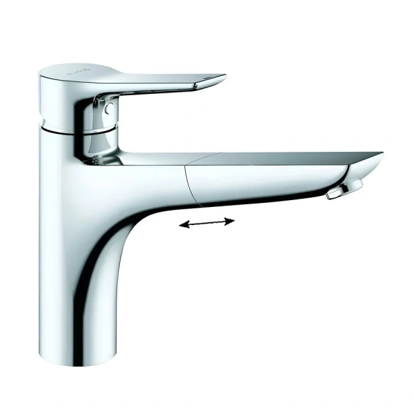 Смеситель для кухни Kludi Mix 32943 выдвижной излив (детальная фотография)