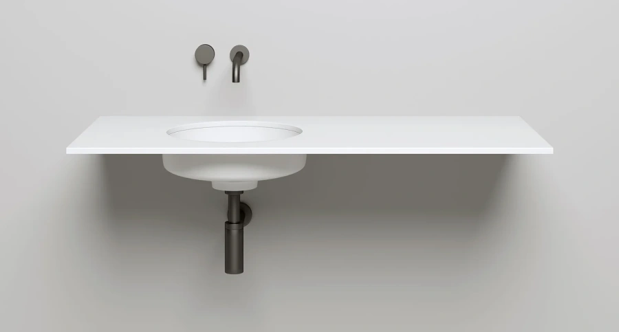 Раковина Salini Marea 04 42 см встраиваемая 1802204M (детальная фотография), круглой формы