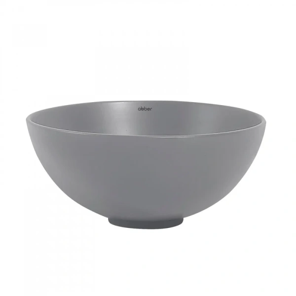 Раковина Abber Bequem 32 см серая матовая AC2106MG (детальная фотография), современные, hi-tech