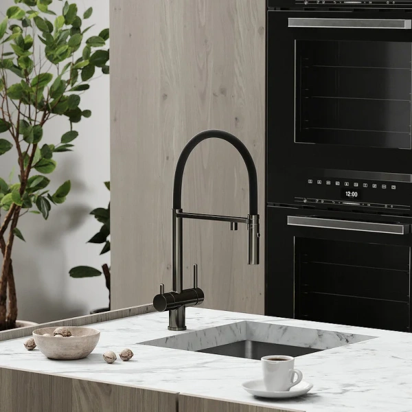 Смеситель для питьевой воды Sancos Imola вороненая сталь/черный SC4010GG (детальная фотография), современные, hi-tech