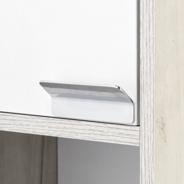 Шкаф подвесной Акватон Флай 35 см белый/дуб крафт, левый 1A237903FAX1L (детальная фотография), современные, hi-tech