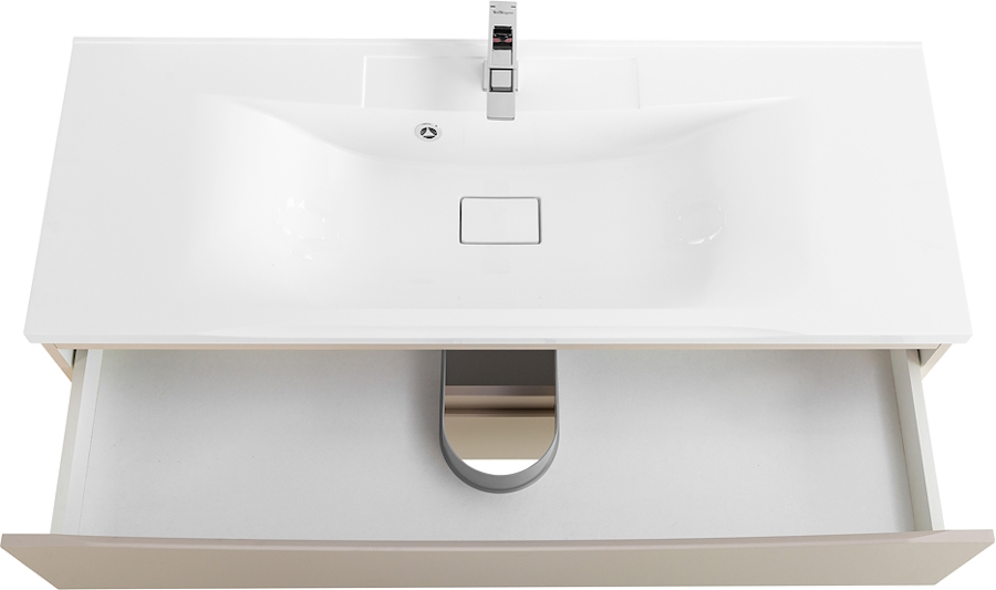 Тумба под раковину подвесная BelBagno Marino 120 см бежевая матовая MARINO-1200-2C-SO-CO-P (детальная фотография), 120 см