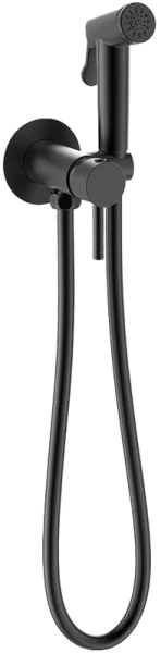 Гигиенический душ со смесителем Bravat черный матовый D9151BW-ENG (детальная фотография)