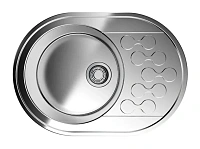 Мойка для кухни Omoikiri Kasumigaura 65-IN 65 см нержавеющая сталь, универсальная