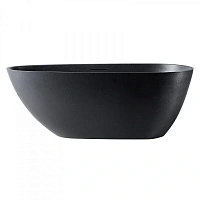 Ванна из искусственного камня Abber Dortmund 170x75 см черная