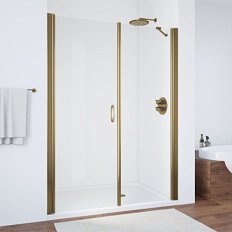 Душевая дверь профиль бронза стекло прозрачное Vegas-glass
