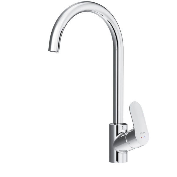Смеситель для кухни Am.Pm Like с высоким изливом хром F8007100 (детальная фотография)