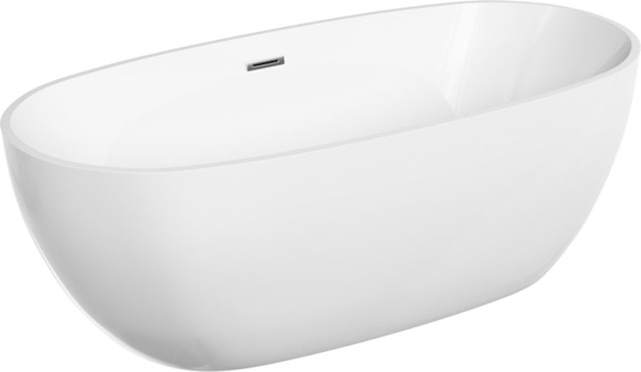 Ванна акриловая Sancos Flo 170x80 см отдельностоящая FB02 (детальная фотография)