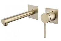 Смеситель для раковины Abber Emotion золото матовое