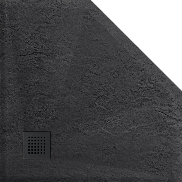 Душевой поддон Vincea 90x90 см антрацит VST-4SP9090A (детальная фотография), из искусственного камня