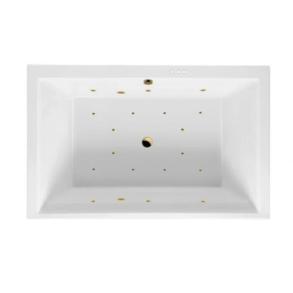 Ванна гидромассажная Excellent Crown Lux Relax 190 x 120 см, белый/золото, WAEX.CRO19.RELAX.GL (детальная фотография)