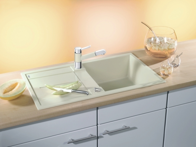 Мойка для кухни Blanco Metra 5 S-F (детальная фотография), из искусственного гранита
