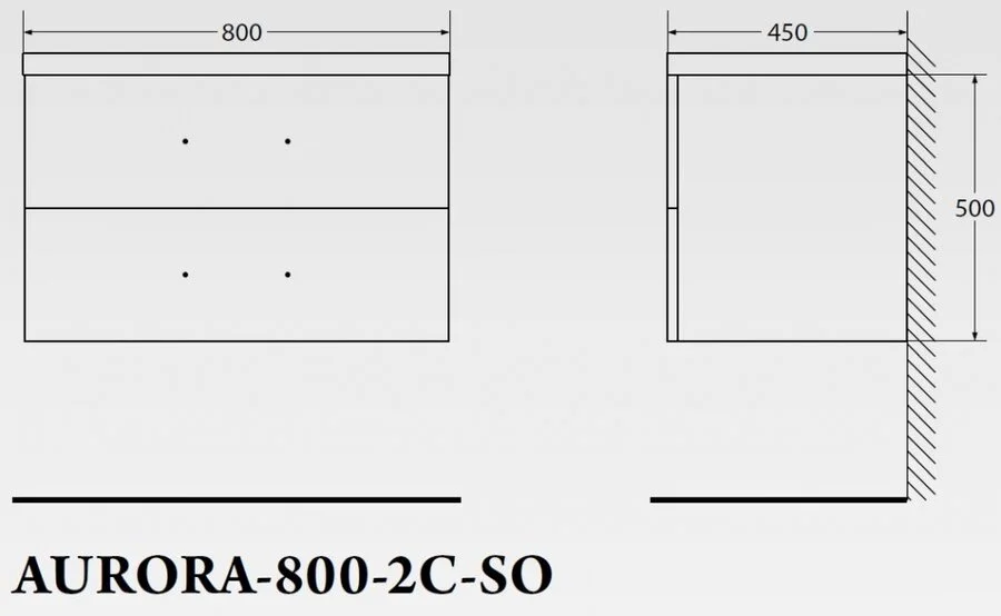 Тумба под раковину подвесная BelBagno Aurora 80 см pino pasadena AURORA-800-2C-SO-PP (детальная фотография), в наличии