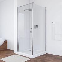 Душевой уголок профиль глянцевый хром стекло прозрачное Vegas-glass