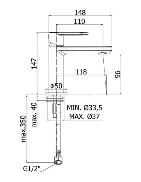 Смеситель для раковины Paffoni Candy хром CA071CR (детальная фотография), для раковины