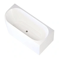 Ванна акриловая Aquanet Family Elegant B 180 x 80 см, правая, белый матовый, 260055