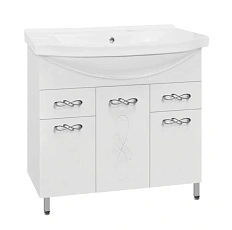 Тумба под раковину напольная Style Line Венеция 86 см белая