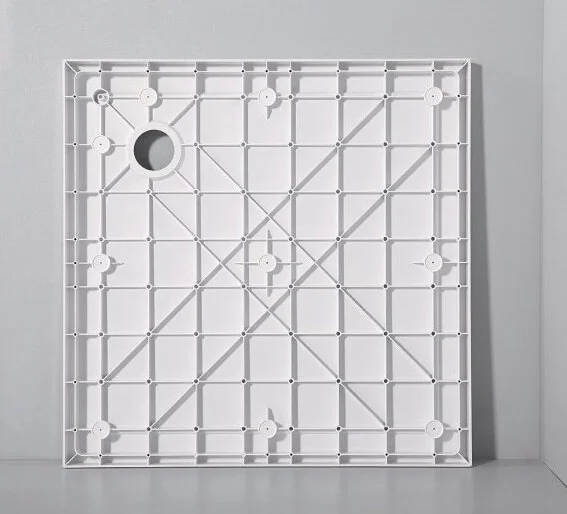 Душевой поддон Cezares Tray 90х90 см с сифоном TRAY-SMC-A-90-550-150-W (детальная фотография), низкие до 15 см