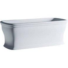 Ванна отдельностоящая из искусственного камня, белая матовая, Artceram Neo