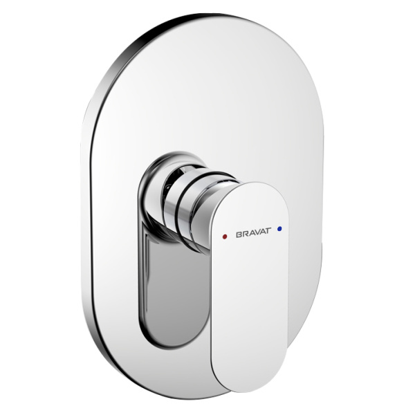 Смеситель встраиваемый , одна функция Bravat Gina PB865104CP-ENG (детальная фотография)