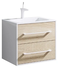 Тумба с раковиной подвесная Aqwella La Майами Mai.01.06 60 см с двумя ящиками