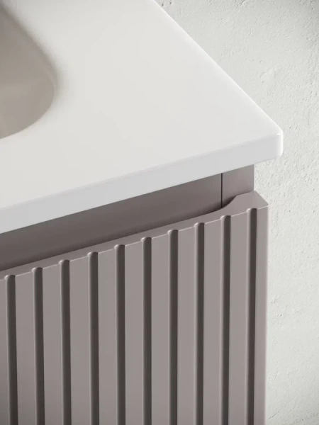 Тумба под раковину подвесная Sancos Snob T 60 см doha soft SNT60SM (детальная фотография), комплект (набор)